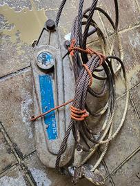 argano a mano con cavo