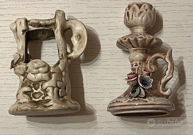Due soprammobili in ceramica.
