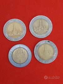 9 monete Thailandia /collezione/numismatica