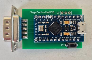 Adattatore Joystick DB9 Commodore Sega al PC USB