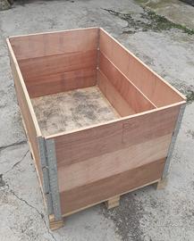 Sponde e collari per casse da imballaggi, adeguate