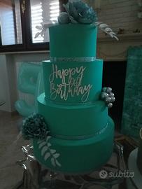 torta scenografica tiffany