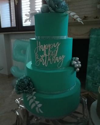 torta scenografica tiffany