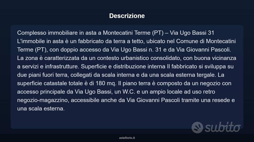 Immobile in asta di 180 m² a Montecatini-Terme - Vista 4
