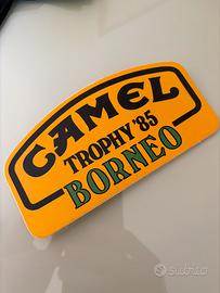 Adesivo Etichetta camel trophy 1985