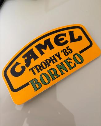Adesivo Etichetta camel trophy 1985