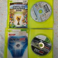 Due giochi XBOX 360: Mondiali 2010 e Pes 2012