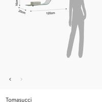 mensola in vetro curvato