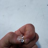 coppia di orecchini oro 18 kt e brillanti