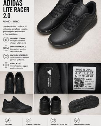 Adidas uomo Lite Racer 2.0