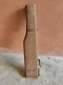 Custodia rigida per fucile in stoffa e cuoio