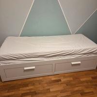 letto ikea BRIMNESS con doppi materassi 