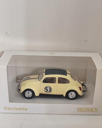 Modellino VW Maggiolino "Herbie" Norev 1/43 