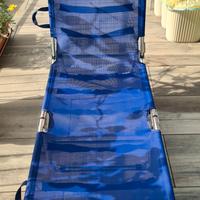 sdraio lettino pieghevole con tettuccio parasole 