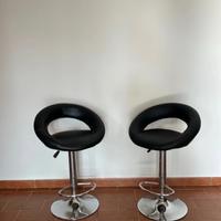 Set 2 sgabelli da bar regolabili in altezza