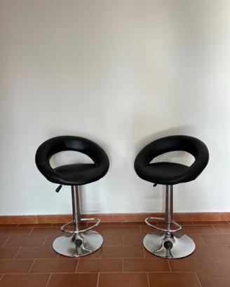 Set 2 sgabelli da bar regolabili in altezza