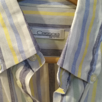 Cassera sartoriale camicia lino/cot b.down M 48 5