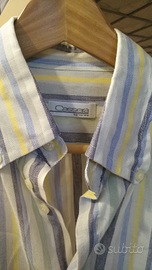 Cassera sartoriale camicia lino/cot b.down M 48 5