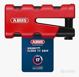 Bloccadisco ABUS Granit Sledg 77 grip rosso