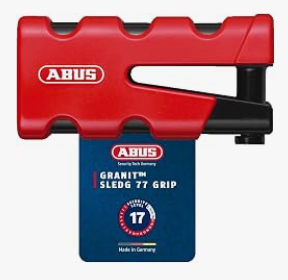Bloccadisco ABUS Granit Sledg 77 grip rosso