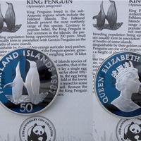 INGHILTERRA ISOLE FALKLAND ARGENTO 28,28g WWF