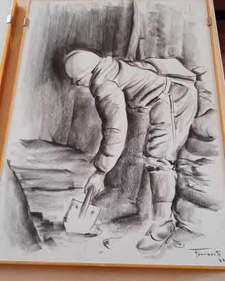 quadri a carboncino.