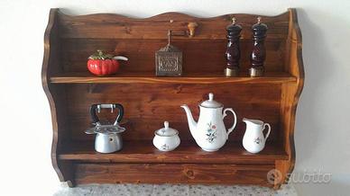 bacheca porta spezie piattaia mensola legno  