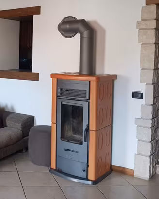 Stufa a legna Thermorossi mod.820 col. Cuoio