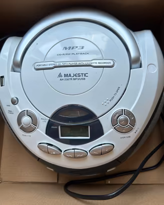 Majestic AH 2387R Lettore CD MP3 USB + cassette –