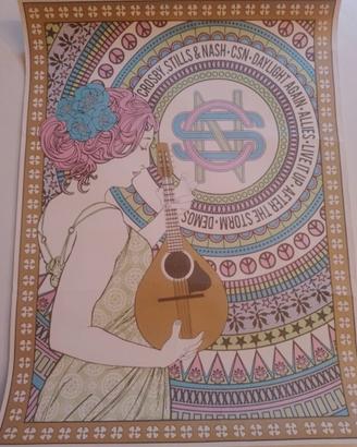 CROSBY, STILLS & NASH promo poster
