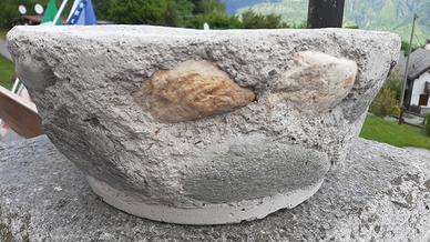 Vaso fiori in pietra sasso giardinaggio 