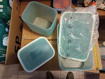 Set di 3 contenitori ermetici