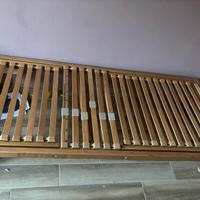 Rete a doghe regolabile singola in legno