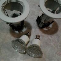 N°2 porta faretto incasso con attacco E14