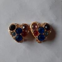 Orecchini donna strass placcati oro