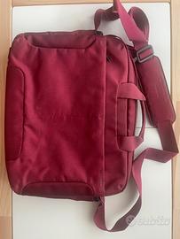 Borsa porta PC Tucano bordeaux con tracolla