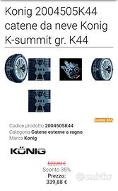 catene a ragno neve konig summit k44