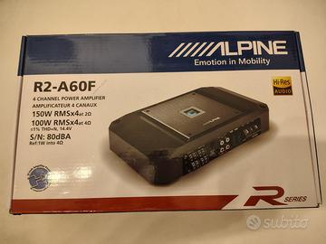 Amplificatore Alpine 4 canali R2-A60F Classe D Hi