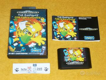 The Simpsons Bart's Nightmare Sega Mega Drive