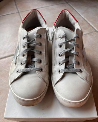 Sneakers Dianetti argento bianco n 36 /35