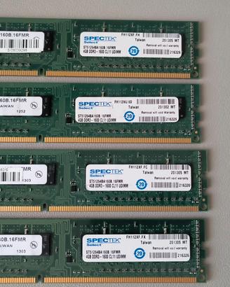 DDR3 4GB 1600MHz SPECTEK