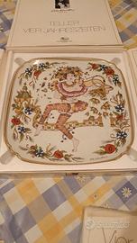PIATTO DA PARETE IN PORCELLANA DI LUSSO - HUTSCHEU