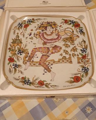 PIATTO DA PARETE IN PORCELLANA DI LUSSO - HUTSCHEU
