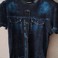 DESIGUAL t shirt colore blue jeans