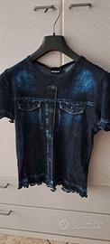 DESIGUAL t shirt colore blue jeans