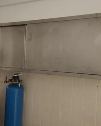 pensile da parete per ristorante in accaio 2 metri