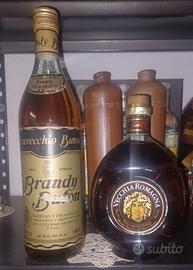 2 BRANDY STRAVECCHIO BUTON E VECCHIA ROMAGNA NERA