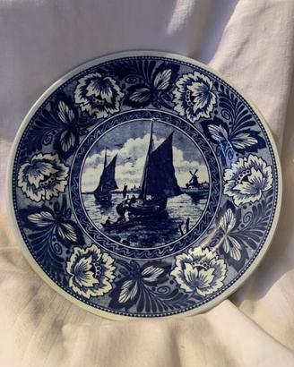 Boch piatto decoro Delft 1960/70
