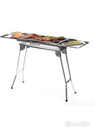 Barbecue pieghevole acciaio inox
