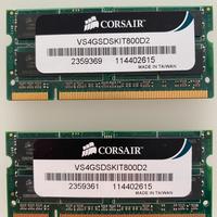 SO-DDR2 4 GB PC800 MHZ KIT (2X2) (VS4GSDSKIT800D2)